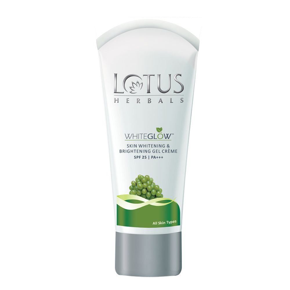 Buy Lotus Herbals Whiteglow Skin Whitening & Brightening Gel Cream SPF-25 I PA+++, 18g - Purplle