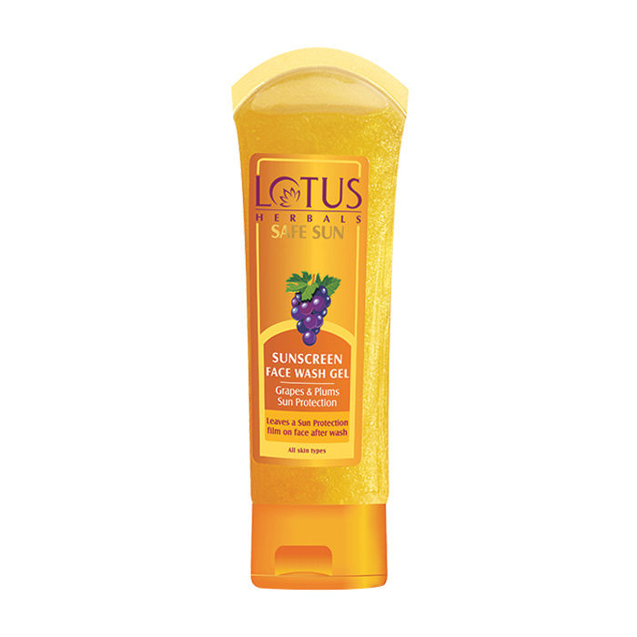 Buy Lotus Herbals Safe Sun Sun Screen Face Wash Gel (80 g) - Purplle