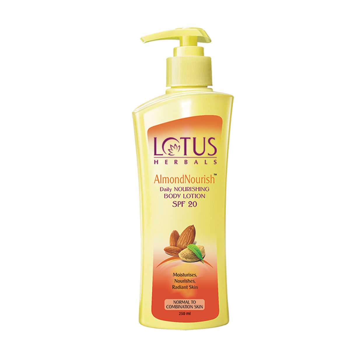 Buy Lotus Herbals Almondnourish Daily Nourishing Body Lotion | Moisturises and Nourishes Skin | SPF 20 | For Normal / Combination Skin | 250g - Purplle