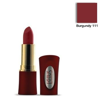 Buy Lotus Herbals Moistpetals Ultra Moisturising Lip Color Burgundy 111 4.2 G - Purplle