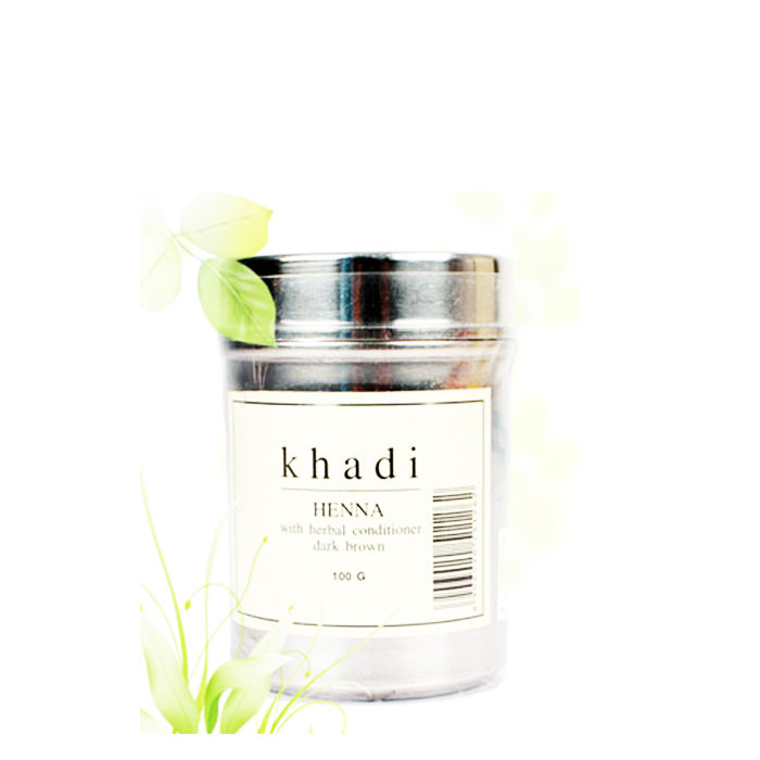 Buy Khadi Henna with Herbal Conditioner - Dark Brown 100 g - Purplle
