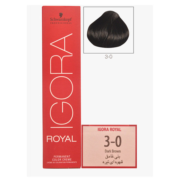 Buy Schwarzkopf IGORA Royal Natural Dark Brown 3-0 (60 ml) - Purplle
