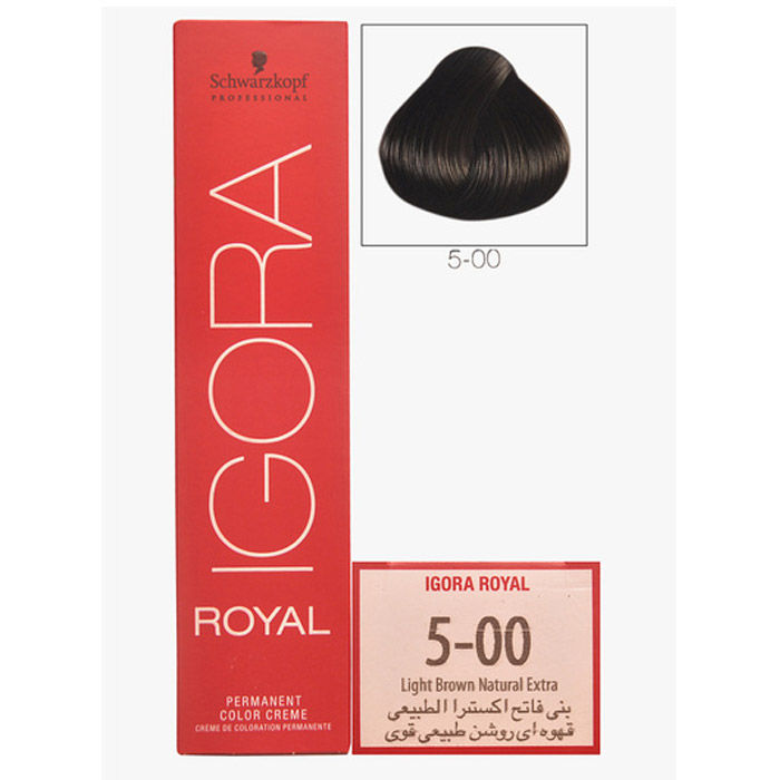 Buy Schwarzkopf IGORA Royal Natural Extra Light Brown 5-00 (60 ml) - Purplle