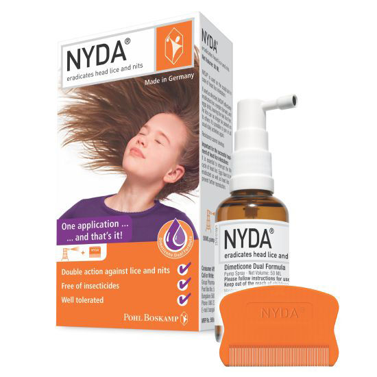 Buy NYDA Spray Eradicate Head Lice and Eggs (50 ml) - Purplle