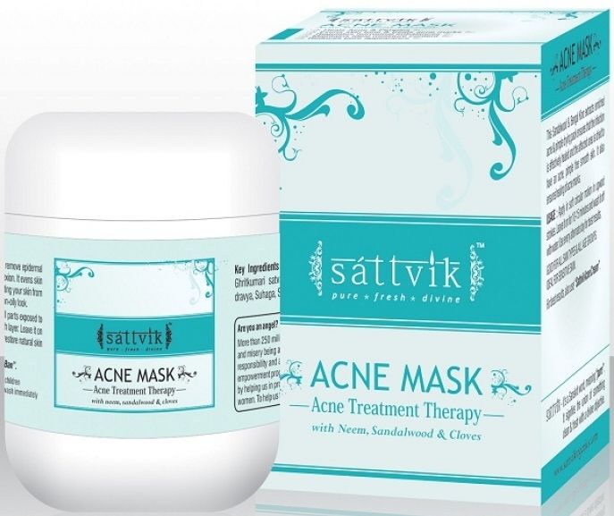 Buy Sattivik Acne Mask Acne Treatment Therapy (100 g) - Purplle