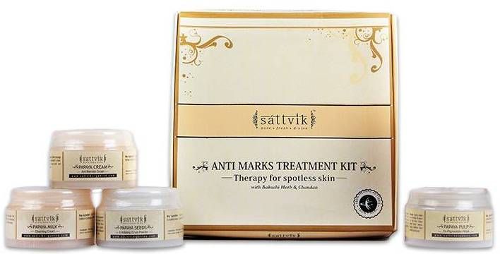 Buy Sattvik Organics Anti Marks Treatment Kit (180 g) - Purplle