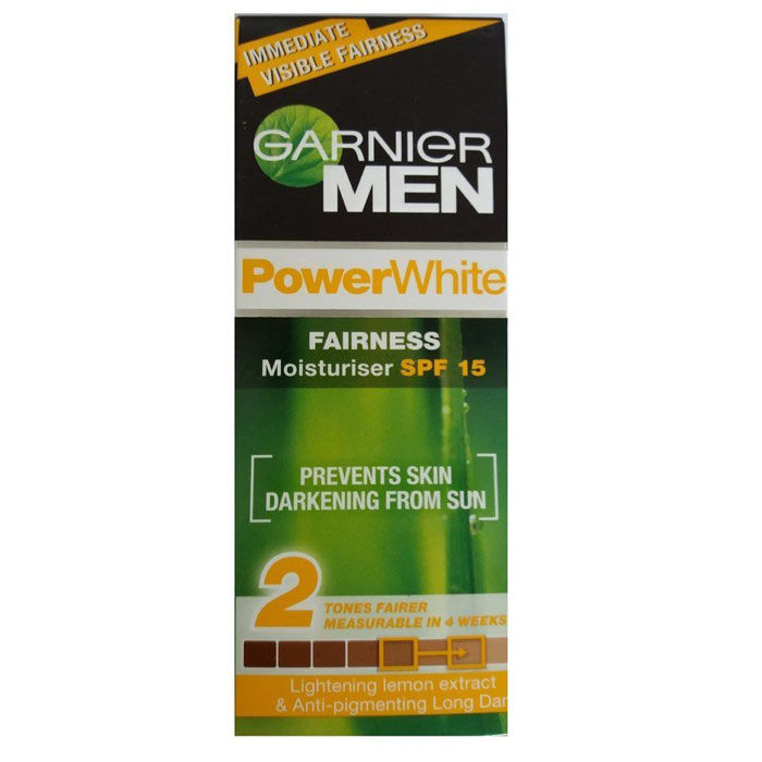 Buy Garnier Men Powerlight Fairness Moisturiser SPF15 (45 g) - Purplle