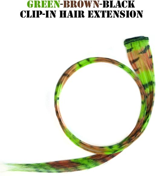 Buy Style Unbound Hair Extensions - Green-Brown-Black - Purplle