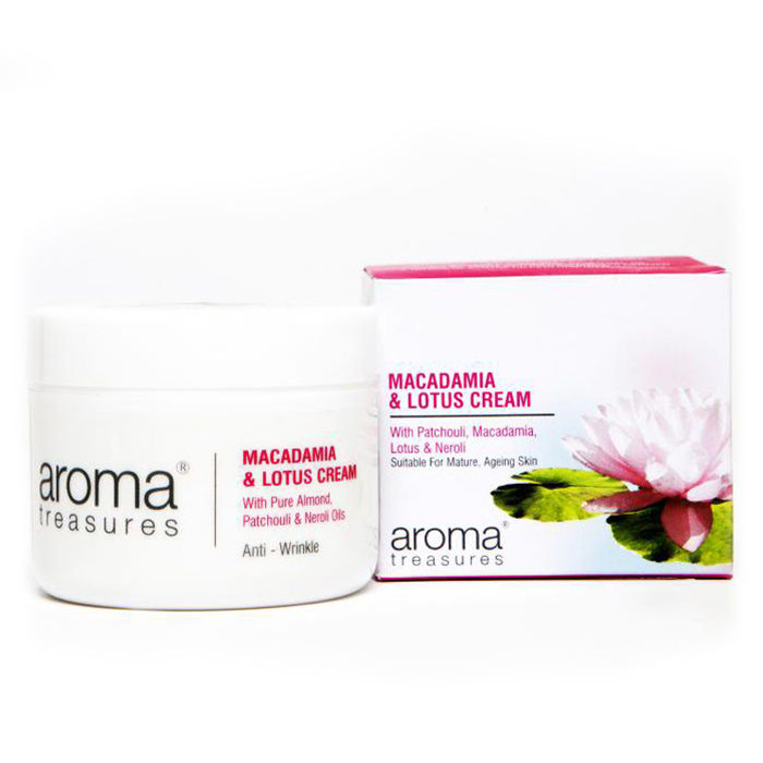 Buy Aroma Treasures Macadamia & Lotus Cream (50 g) - Purplle