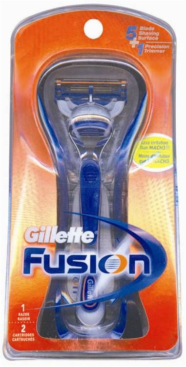 Buy Gillette Fusion Razor + Fusion Hydragel Sensitive (75 ml) Free - Purplle