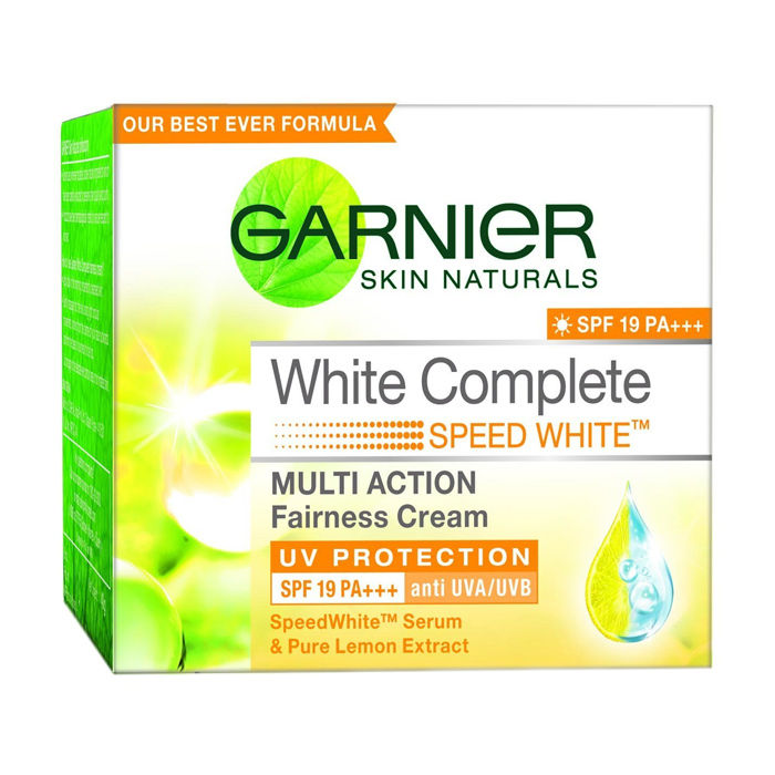 Buy Garnier Skin Naturals White Complete Multi Action Fairness Cream UV Protection SPF 19 PA +++ (40 g) - Purplle