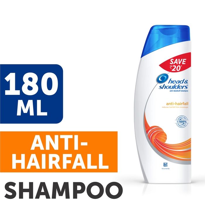 Buy Head & Shoulders Anti Hair Fall Shampoo (180 ml) - Purplle