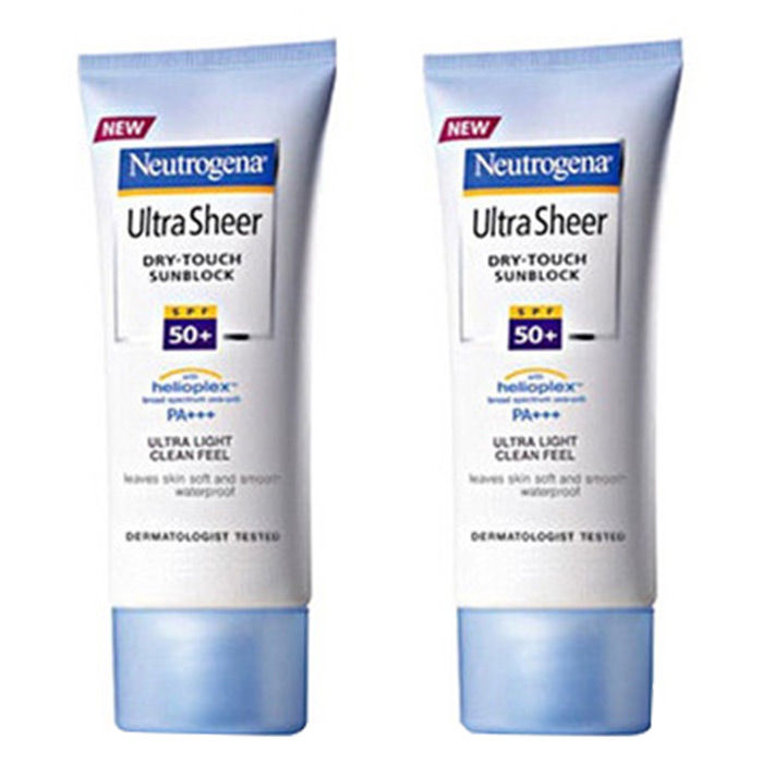 Buy Neutrogena Ultra Sheer SPF-50 PA+++ (88 ml) (Pack of 2) - Purplle