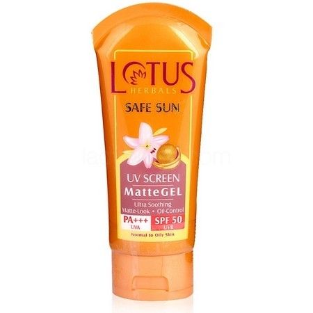 Buy Lotus Herbals Matte Gel Ultra Soothing SPF-50 (50 g) (Pack of 3) - Purplle