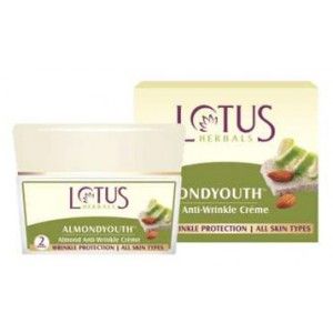 Buy Lotus Herbals Almondyouth Almond Anti-Wrinkle Cream (50 g) (Pack of 3) - Purplle