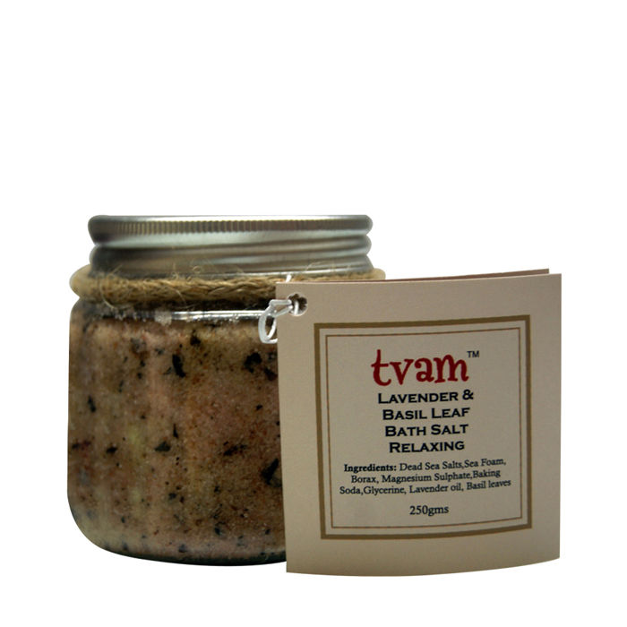 Buy TVAM Lavender & Basil Bath Salt (250 g) - Purplle