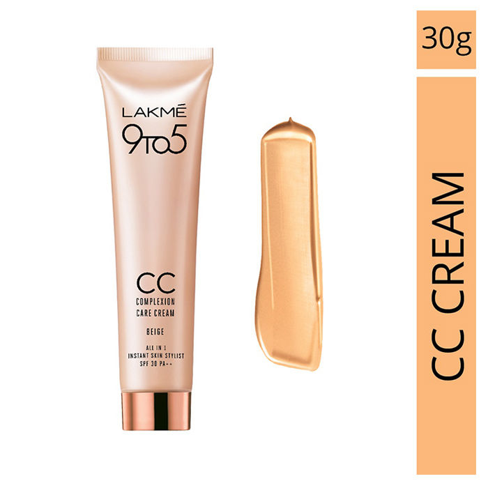 Buy Lakme 9 To 5 CC Color Transform Face Cream - Beige (30 g) - Purplle