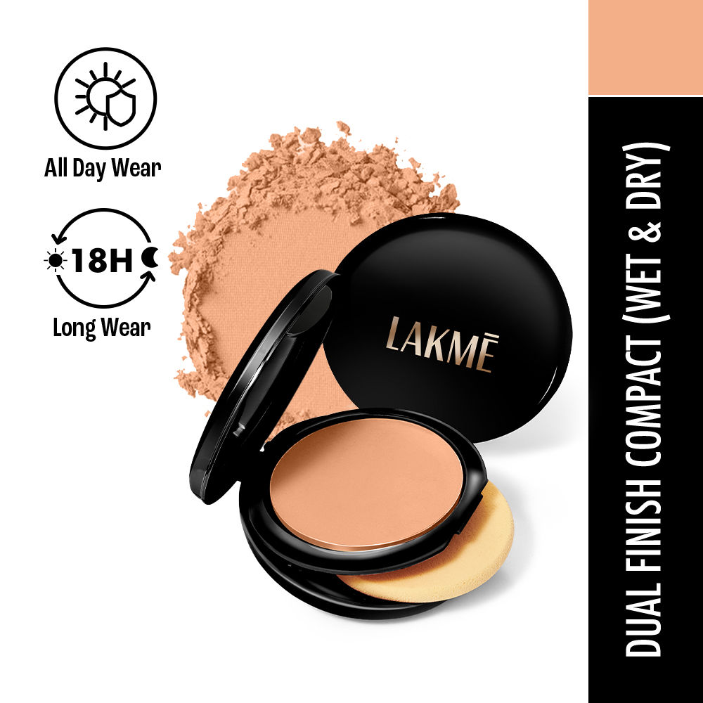 Buy Lakme Absolute Wet & Dry Compact - Almond Honey 06 (9 g) - Purplle