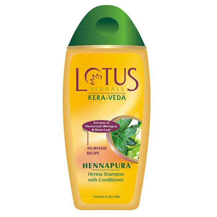 Buy Lotus Herbals Kera-Veda Hennapura Henna Shampoo With Conditioner | With Bhringraj | For All Hair Types | 200ml - Purplle