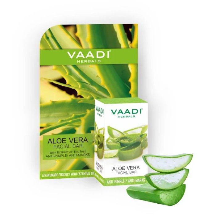 Buy Vaadi Herbals Aloe Vera Facial Bar with Extract of Tea Tree (25 g) - Purplle