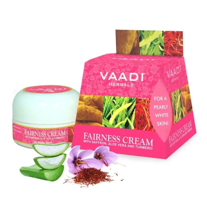 Buy Vaadi Herbals Fairness Cream Saffron, Aloe Vera & Turmeric Extracts (30 g) - Purplle