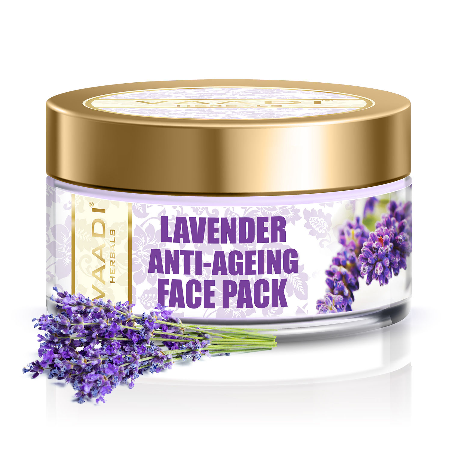 Buy Vaadi Herbals Lavender Anti-Ageing Face Pack (70 g) - Purplle