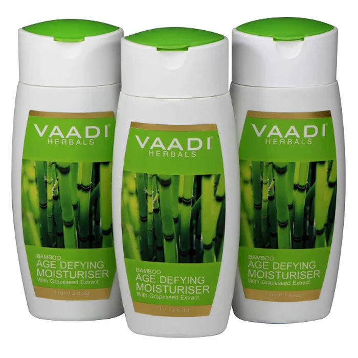 Buy Vaadi Herbals Bamboo Age Defying Moisturiser With Grapeseed Extract (110 ml) (Pack of 3) - Purplle