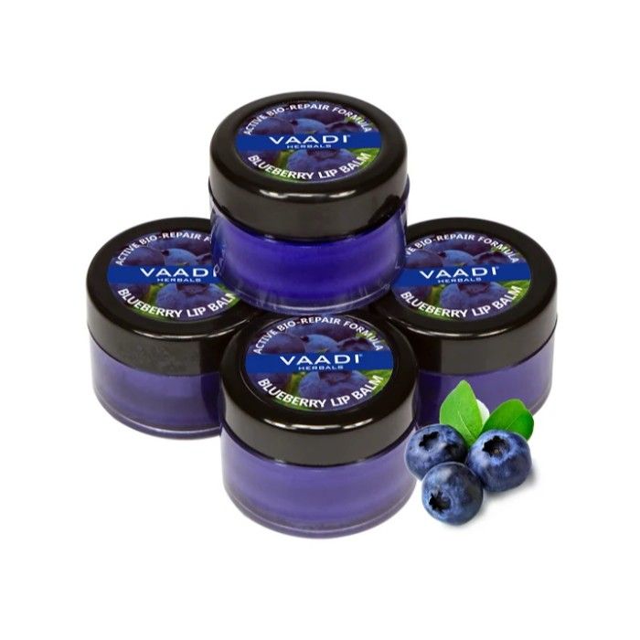 Buy Vaadi Herbals Lip Balm Blueberry Value Pack Of 4 (4 X 10 g) - Purplle