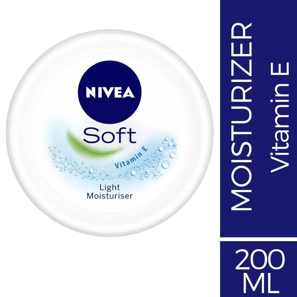 Buy NIVEA Soft, Light Moisturising Cream, 200ml - Purplle