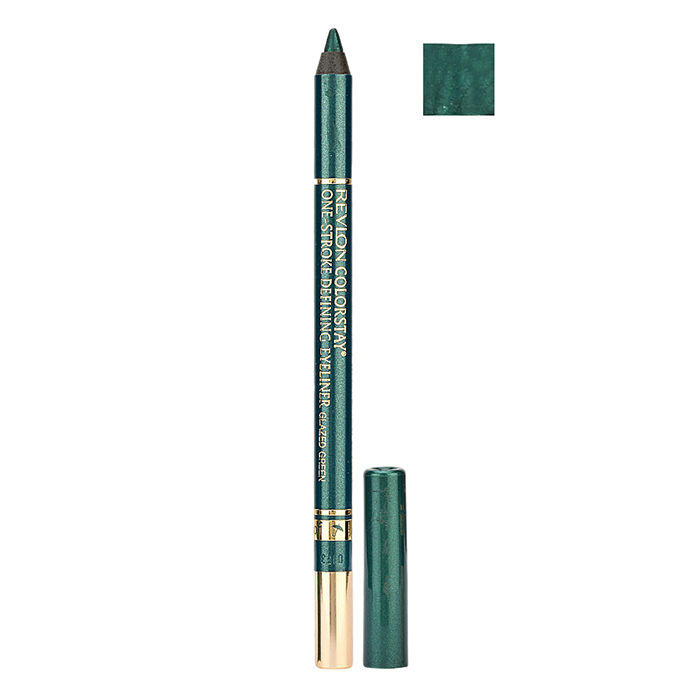 Buy Revlon Colorstay One-Stroke Defining Eyeliner Glazed Green 1.2 g - Purplle