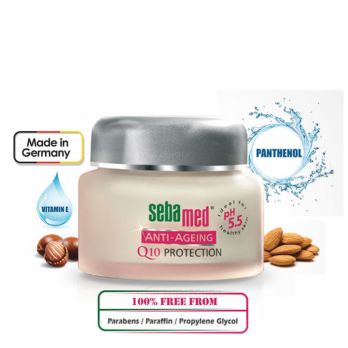 Buy Sebamed Anti-Ageing Q10 Protection Cream 50 ml|Panthenol & Vitamin E| Wrinkle reduction in 28 days - Purplle