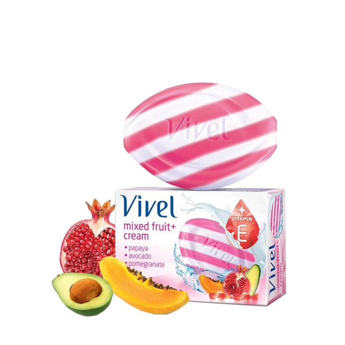Buy Vivel Mixed Fruit + Cream Soap (100 g) (Pack of 3) - Purplle