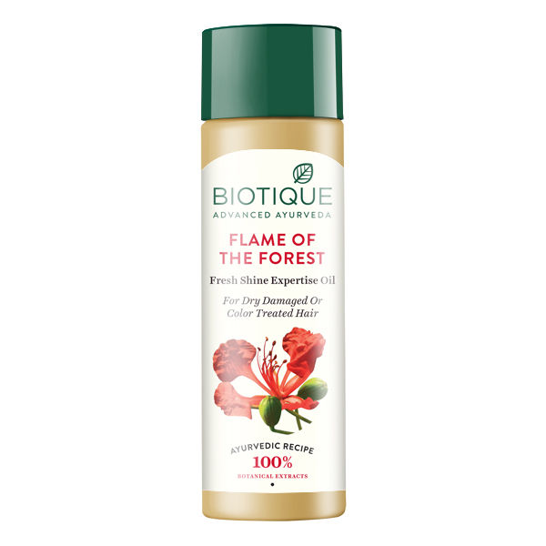 Buy Biotique Flame Of The Forest Fresh Shine Expertise Oil (120 ml) - Purplle