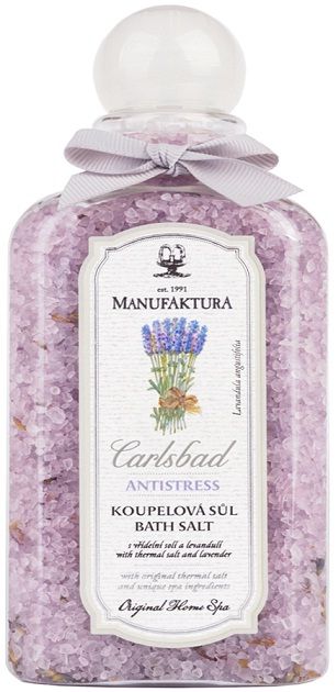 Buy Manufaktura Home Spa Carlsbad Springs Anti Stress Bath Salts with Thermal Salts and Lavender (300 g) - Purplle
