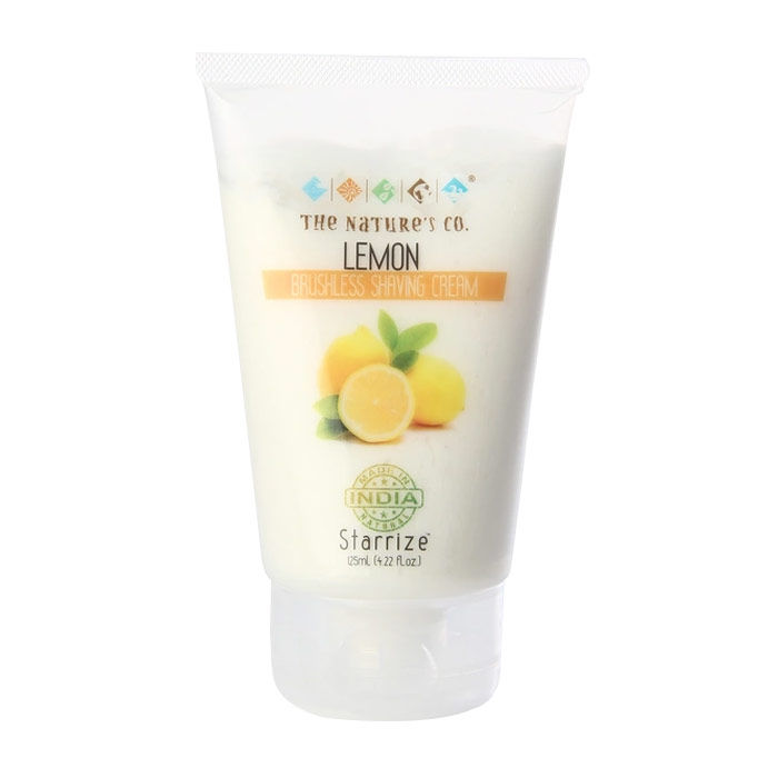 Buy The Natures Co. Lemon Brushless Shaving Cream (125 ml) - Purplle