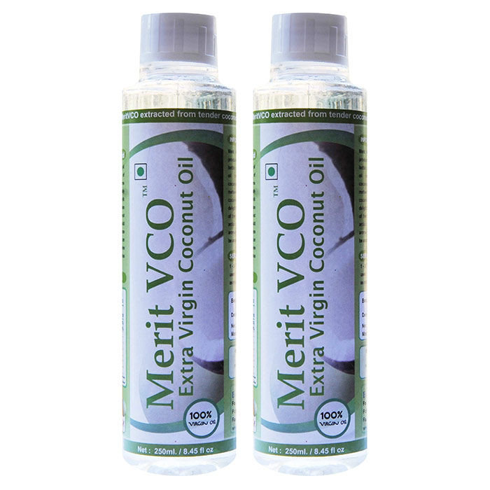 Buy Merit VCO Extra Virgin Coconut Oil (250 ml) (Pack of 2) - Purplle