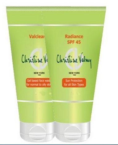 Buy Christine Valmy Val Clean 2 + Radiance SPF 45 Combo(50 ml) - Purplle