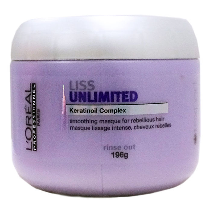 Buy L'Oreal Professionnel Liss Unlimited Keratinoil Complex Masque (196 g) - Purplle