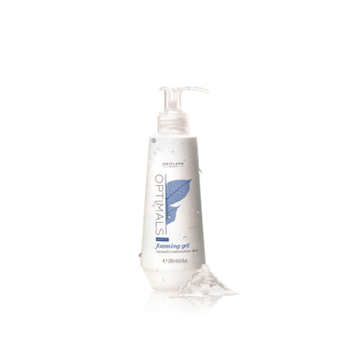 Buy Oriflame Optimals White Foaming Gel Normal/Combination Skin (200 ml) - Purplle