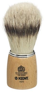 Buy Kent WoodenSSocket Large Pure Bristle Badger Effect Shaving Brush VS70 - Purplle