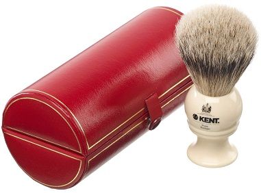 Buy Kent Premium 1 Pure Grey Badger Hair Medium Head Shaving Brush BK2 - Purplle