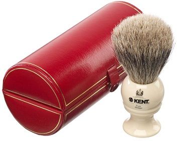 Buy Kent Premium 1 Pure Silver Tip Badger Hair Medium Head Shaving Brush BK4 - Purplle