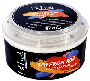 Buy Hill Fresh Saffron Rub Exfoliator Scrub (40 g) - Purplle