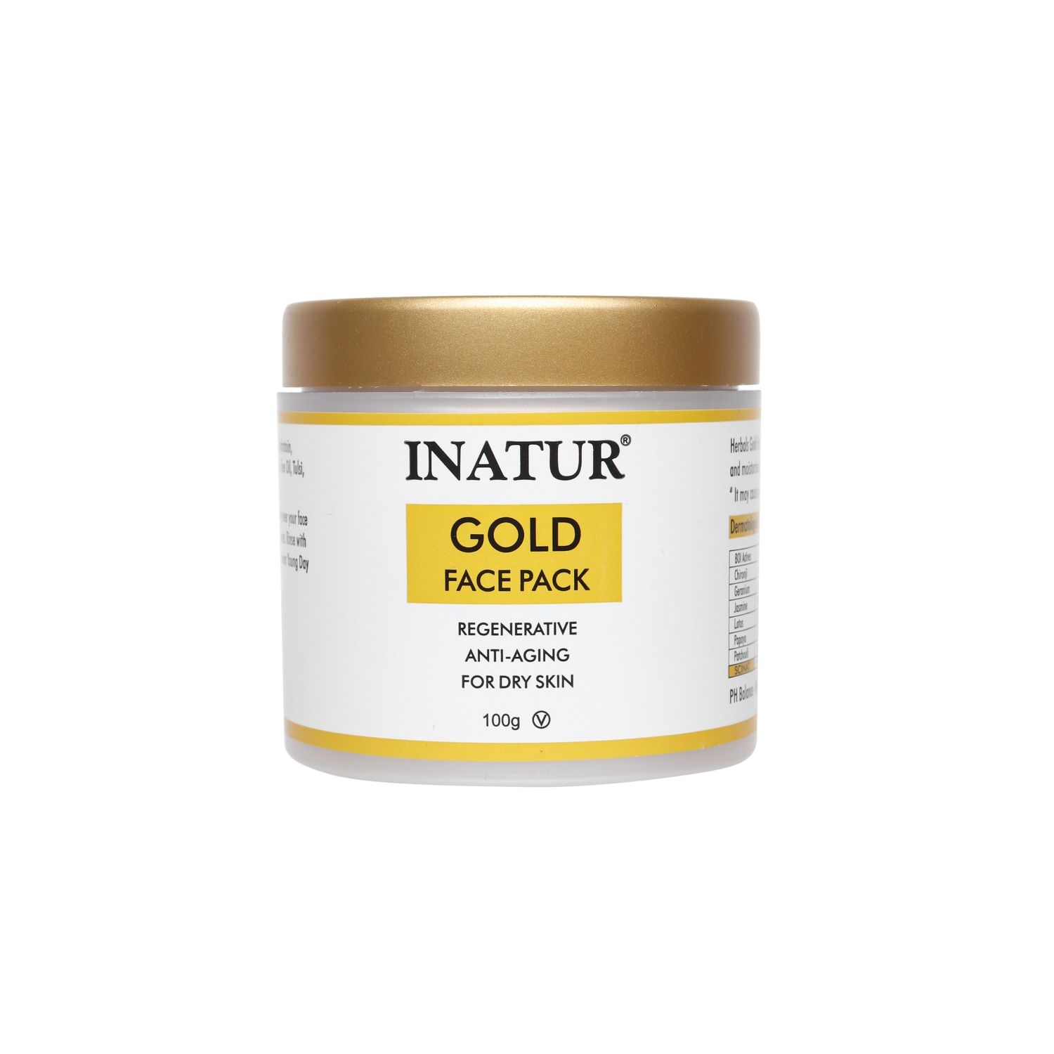 Buy Inatur Gold Face Pack (112 g) - Purplle