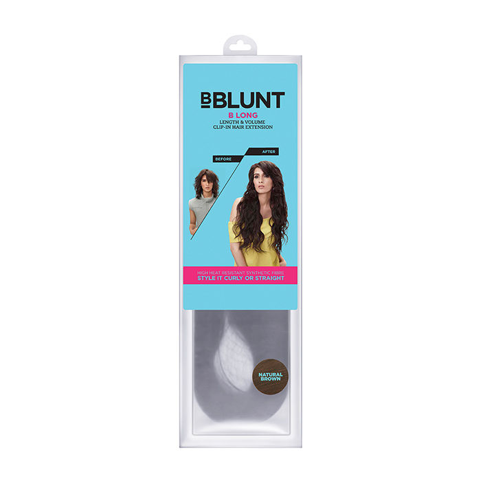 Buy BBLUNT B Long, Length And Volume Clip on Hair Extension, Natural Brown - Purplle