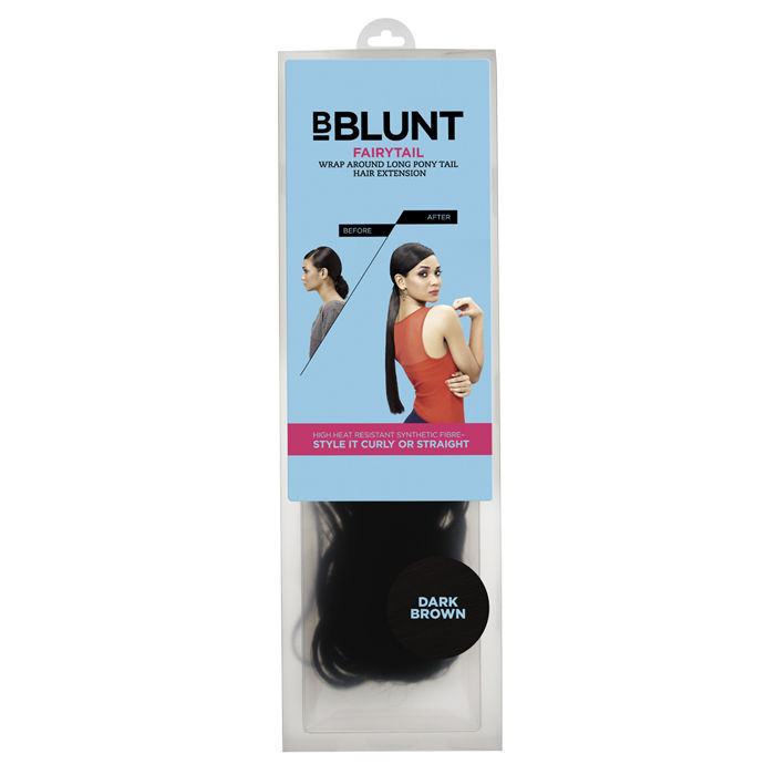 Buy BBLUNT Fairytail Wrap Around Long Pony Tail Hair Extension Dark Brown - Purplle