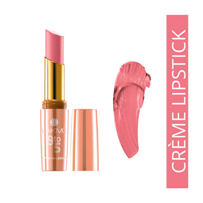 Buy Lakme 9 to 5 Creaseless Creme Lip Color Pink Charge CP2 (3.6 g) - Purplle