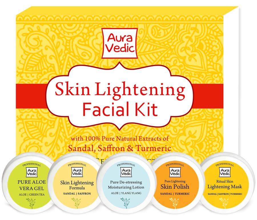 Buy Auravedic Skin Lightening Facial Kit ( 250 g ) - Purplle