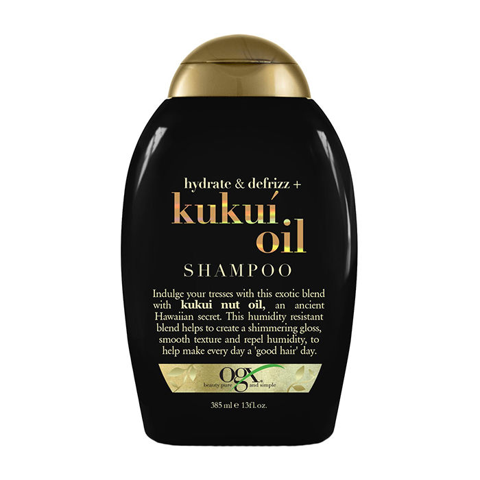 Buy OGX (Organix) Hydrate + Defrizz Kukui Oil Shampoo (385 ml) - Purplle