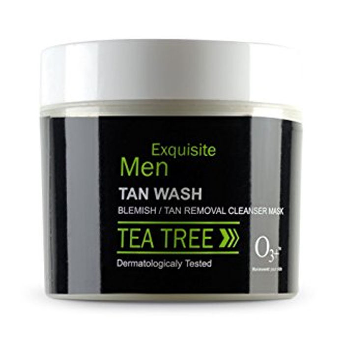 Buy O3+ Exquisite Men Tan Wash Tea Tree Tan Blemish/ Tan Removal Pack (300 g) - Purplle